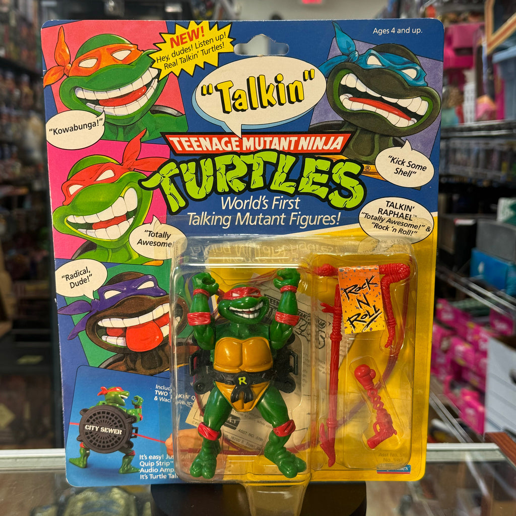 Raphael Talkin' Turtles 5432 (Vintage TMNT Teenage Mutant Ninja Turtles, Playmates) SEALED product image 1, provided for