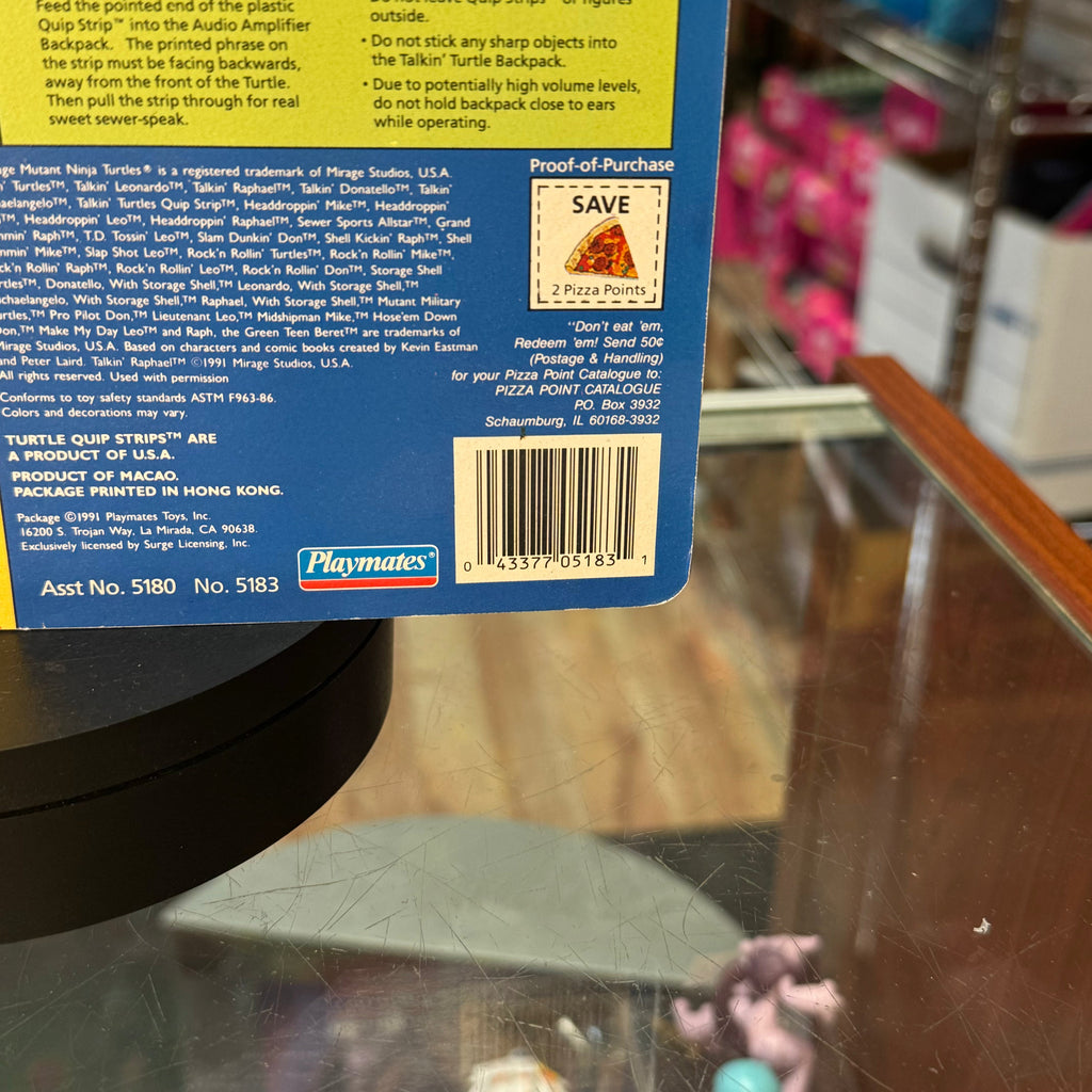 Raphael Talkin' Turtles 5432 (Vintage TMNT Teenage Mutant Ninja Turtles, Playmates) SEALED product image 9, provided for