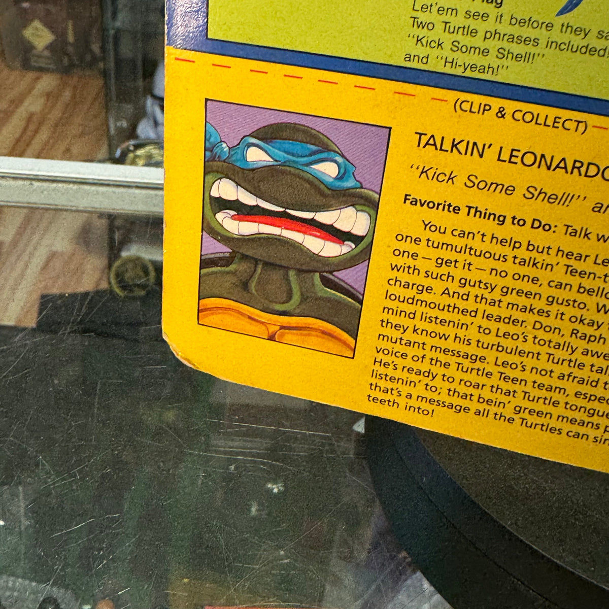Leonardo Talkin' Turtles 5430 (Vintage TMNT Teenage Mutant Ninja Turtles, Playmates) SEALED product image 8, provided for
