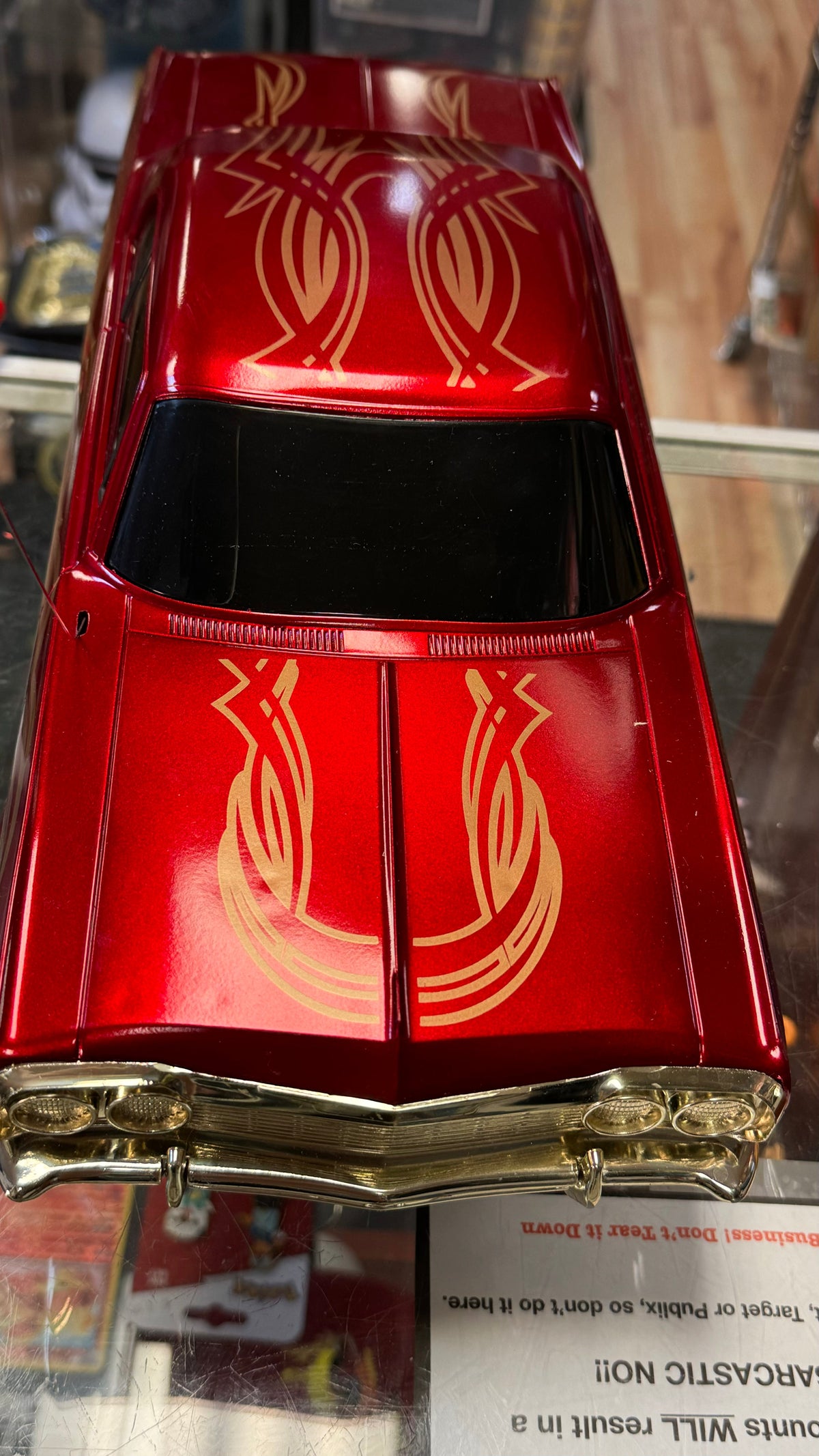 Impala 1965 Lowrder Red(Vintage RC, Radioshack) product image 3, provided for visual reference and product detail review
