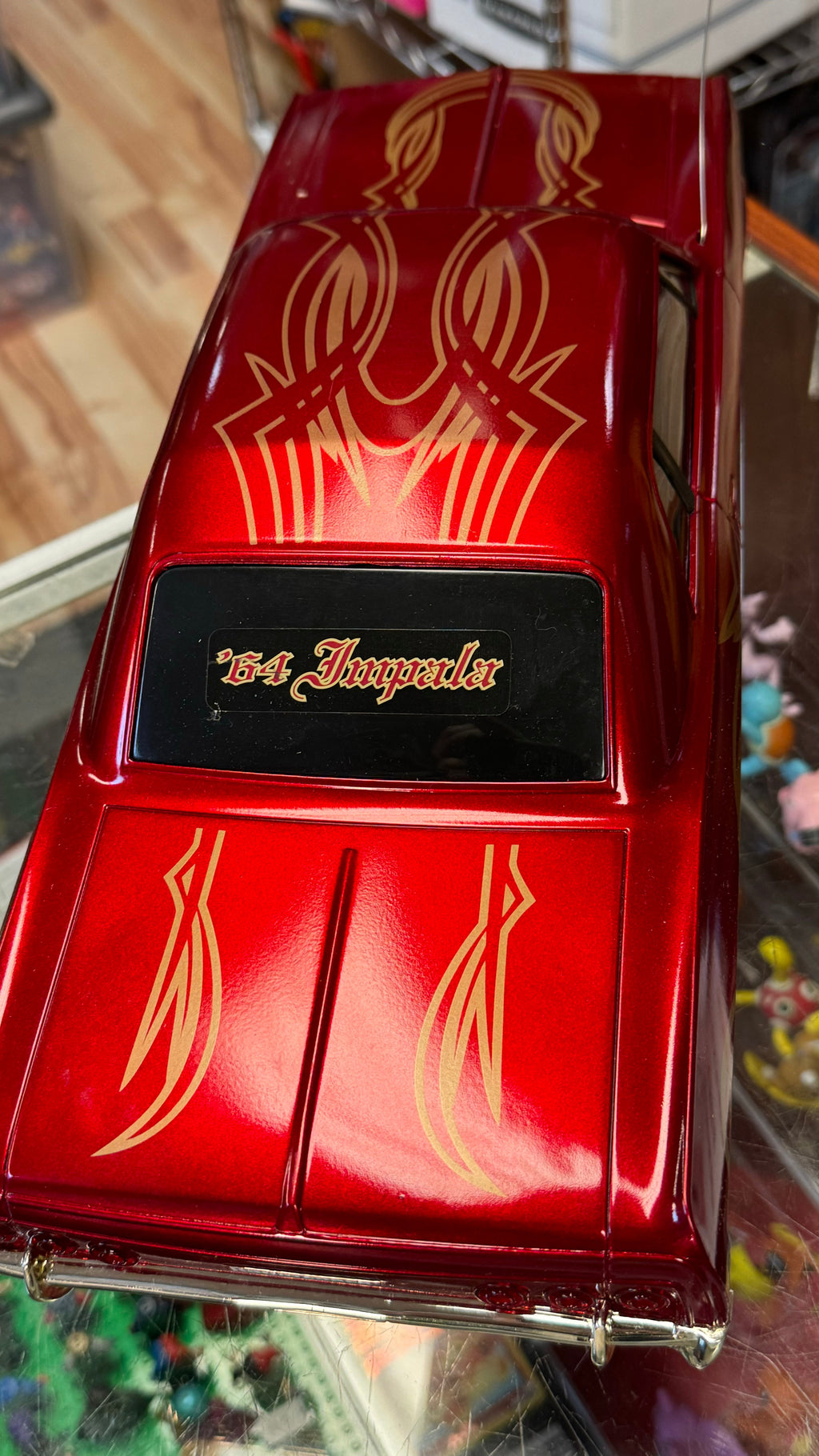 Impala 1965 Lowrder Red(Vintage RC, Radioshack) product image 4, provided for visual reference and product detail review