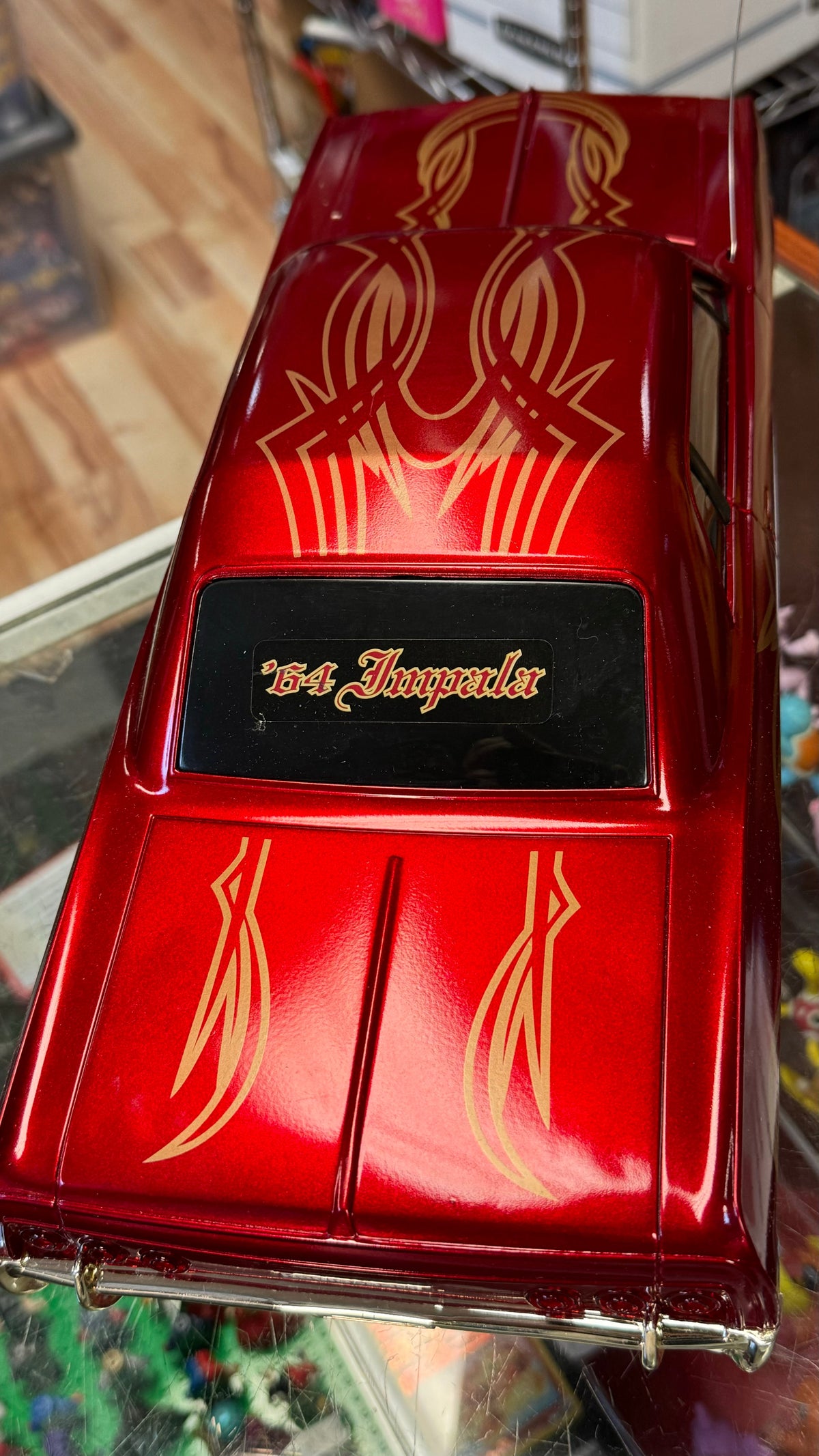 Impala 1965 Lowrder Red(Vintage RC, Radioshack) product image 5, provided for visual reference and product detail review