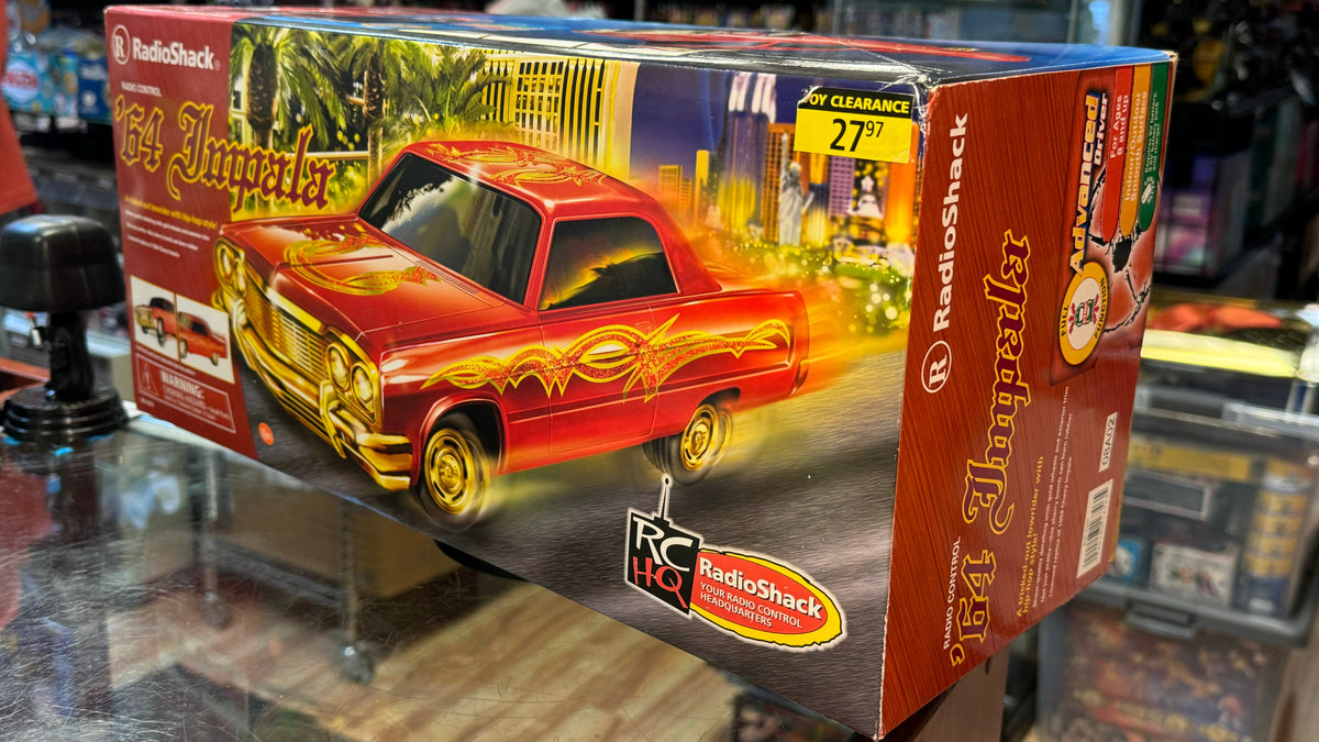 Impala 1965 Lowrder Red(Vintage RC, Radioshack) product image 9, provided for visual reference and product detail review