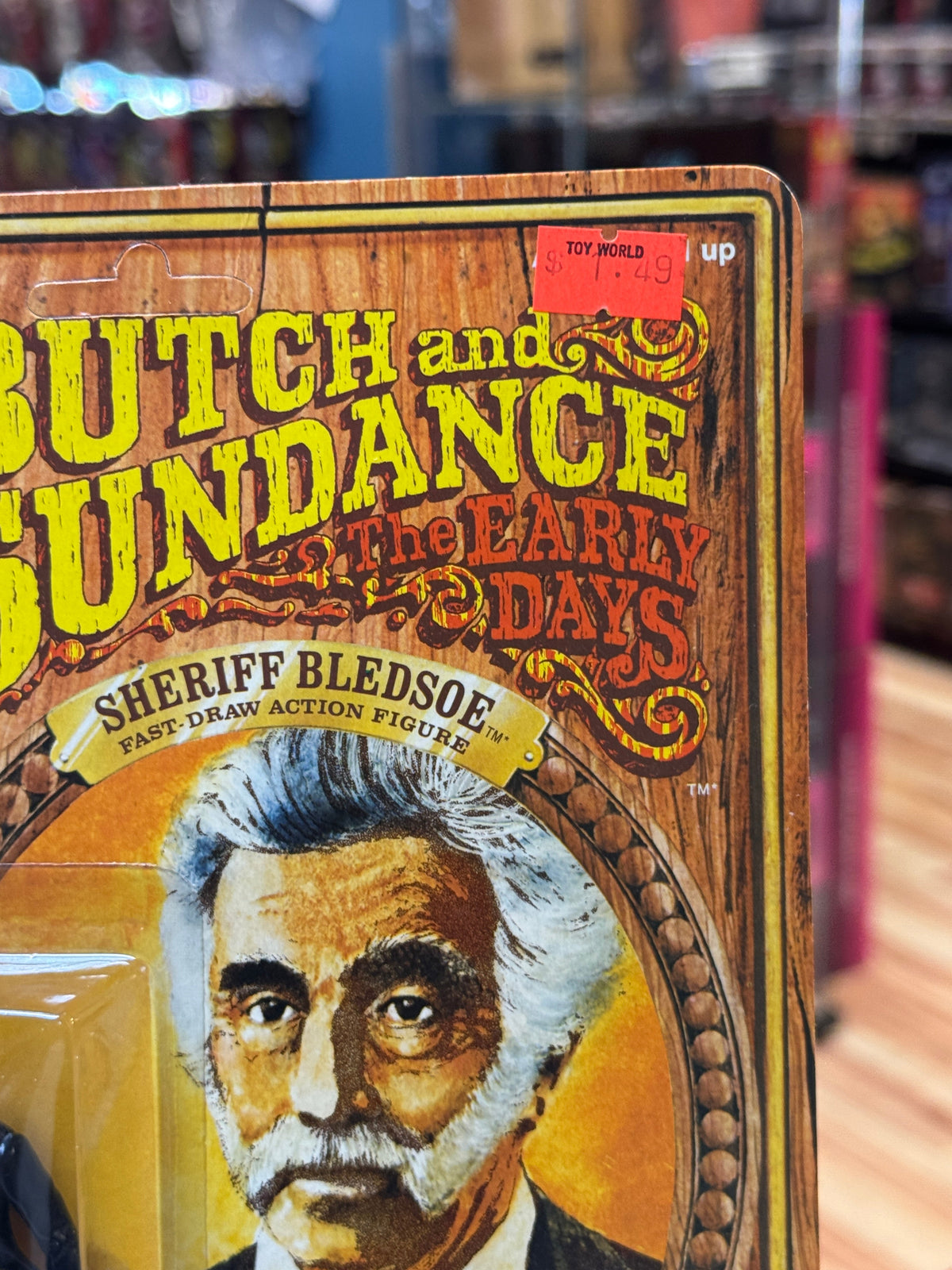 Sheriff Bledsoe 3.75 Figure (Kenner, Vintage Butch & Sundance Kid) SEALED product image 9, provided for visual reference and