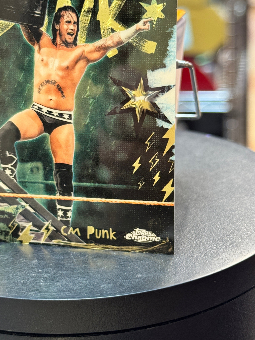 Money in the Bank CM Punk 1/1 -Platinum Punk (WWE, Topps Chrome) product image 3, provided for visual reference and product