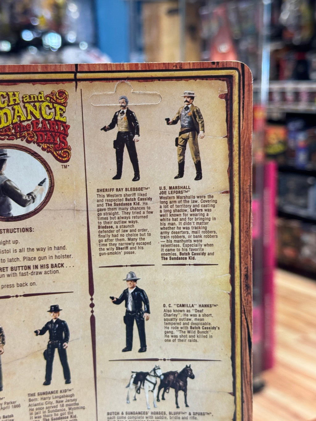 Sheriff Bledsoe 3.75 Figure (Kenner, Vintage Butch & Sundance Kid) SEALED product image 4, provided for visual reference and
