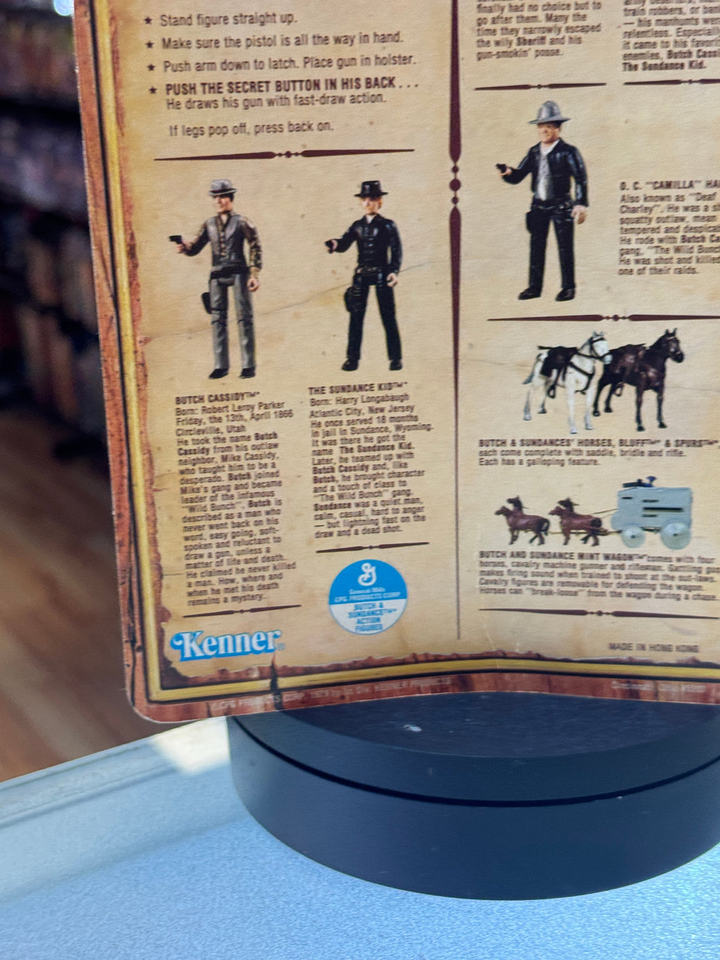 Sheriff Bledsoe 3.75 Figure (Kenner, Vintage Butch & Sundance Kid) SEALED product image 2, provided for visual reference and