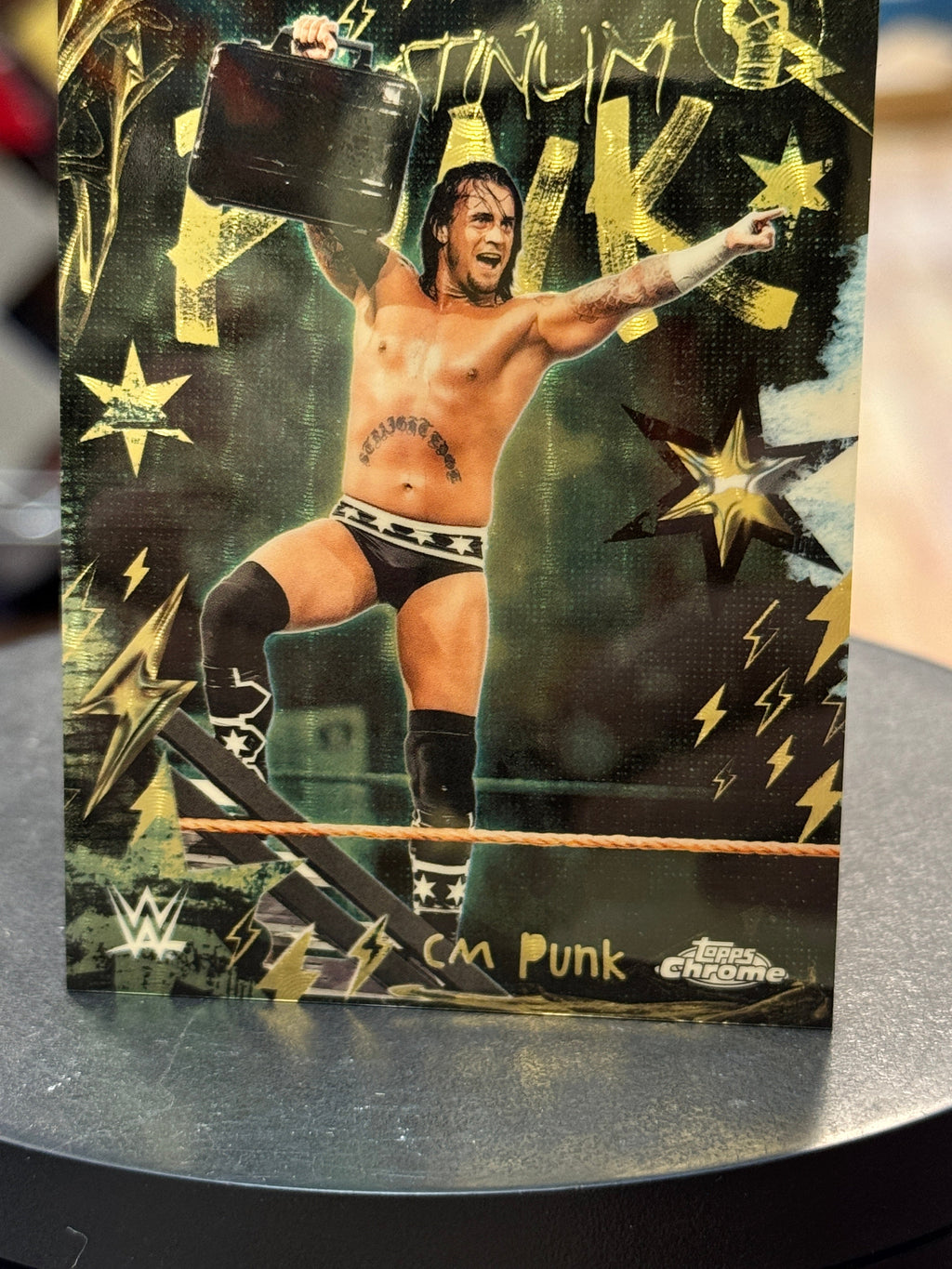 Money in the Bank CM Punk 1/1 -Platinum Punk (WWE, Topps Chrome) product image 7, provided for visual reference and product