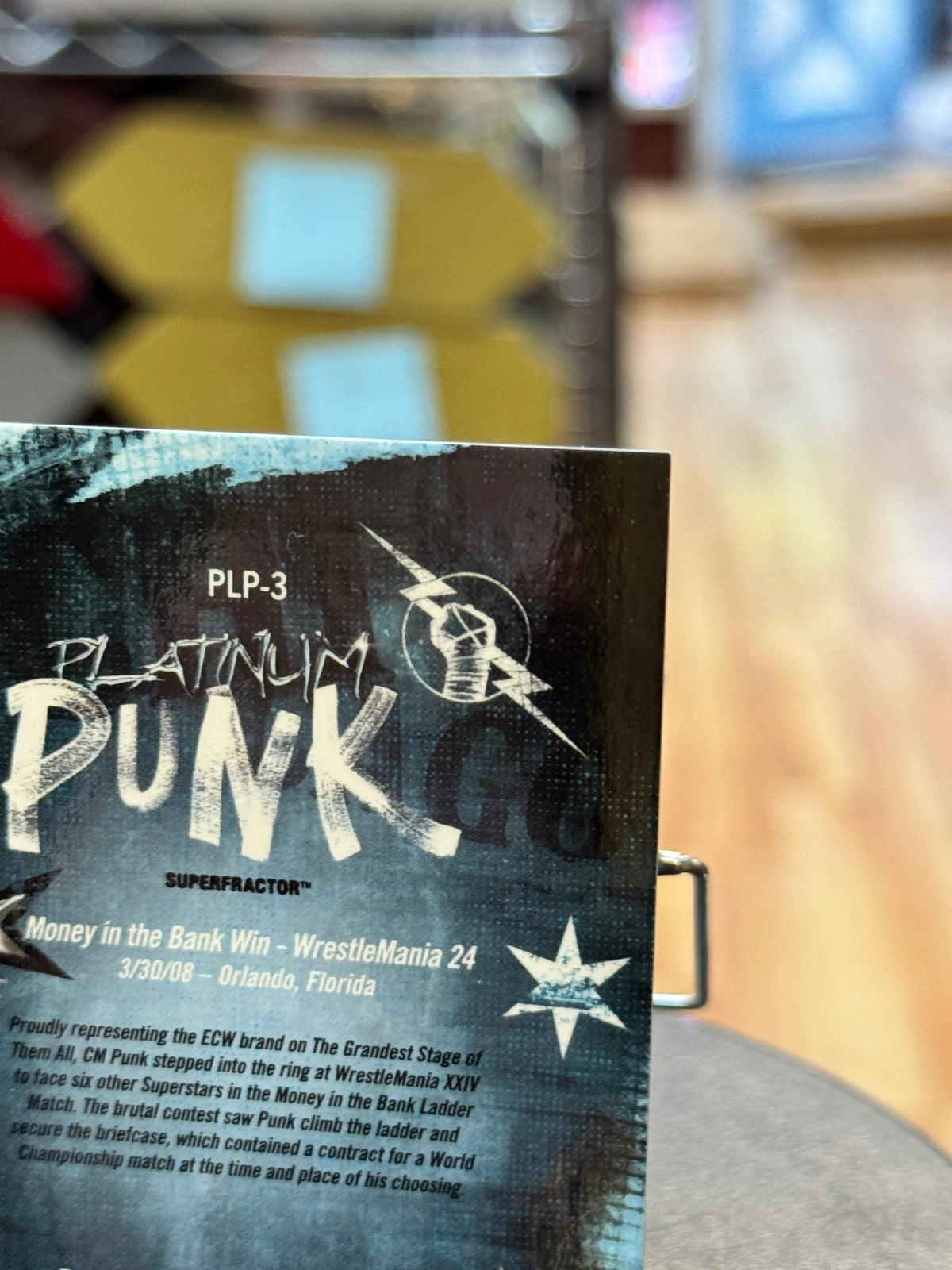 Money in the Bank CM Punk 1/1 -Platinum Punk (WWE, Topps Chrome) product image 9, provided for visual reference and product