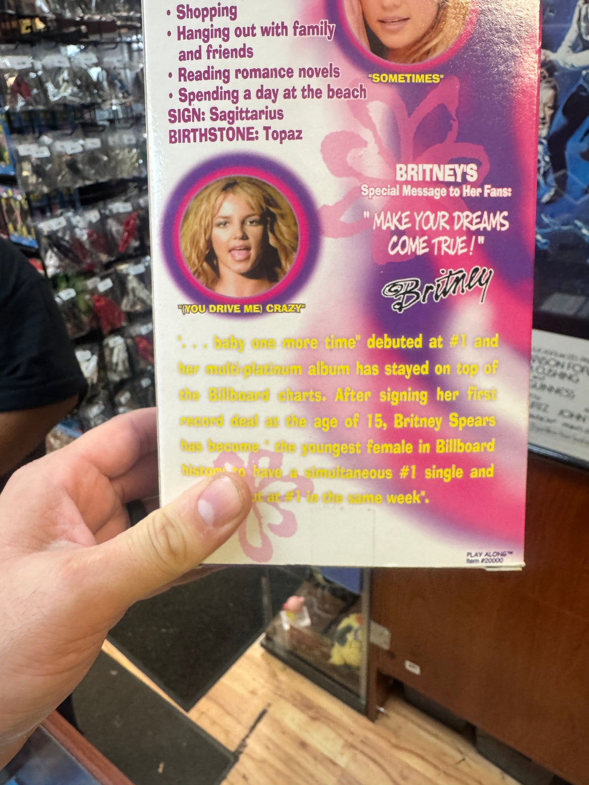 Green Top Baby One More Time (Vintage Britney Spears, Play Along) **SEALED** product image 16, provided for visual reference