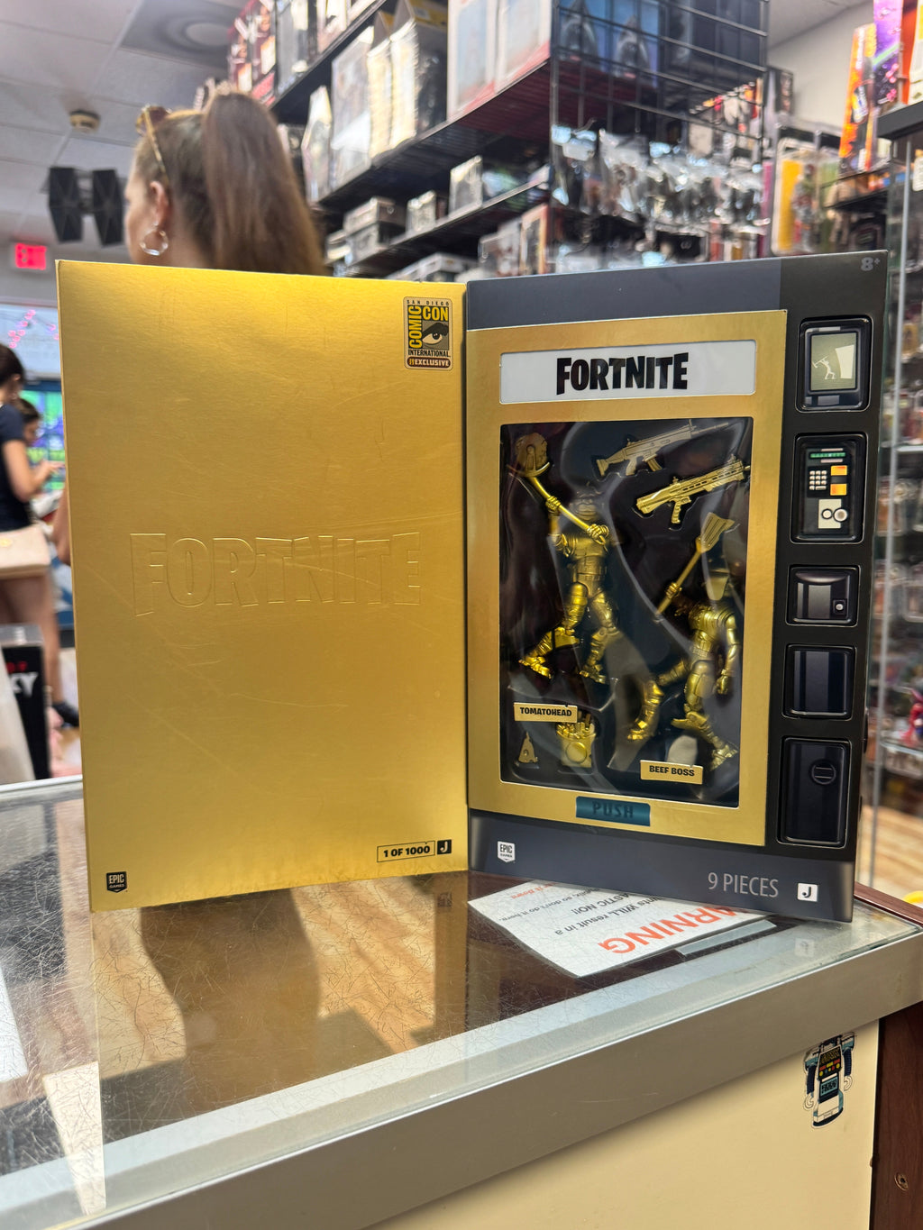 Tomatohead & Beef Boss SDCC Exclusive 1/1000 (Fortnite, Jazwares) **SEALED** product image 1, provided for visual reference