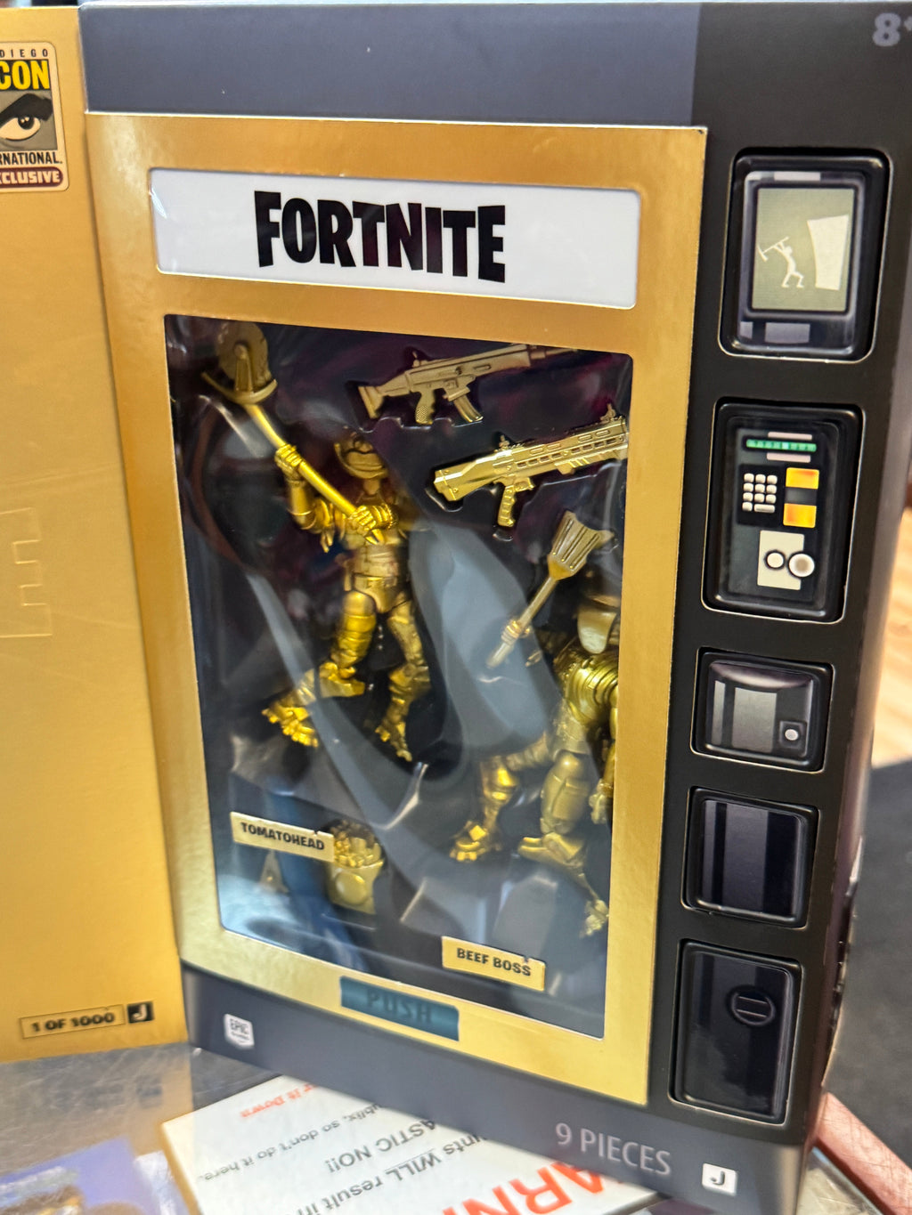 Tomatohead & Beef Boss SDCC Exclusive 1/1000 (Fortnite, Jazwares) **SEALED** product image 4, provided for visual reference