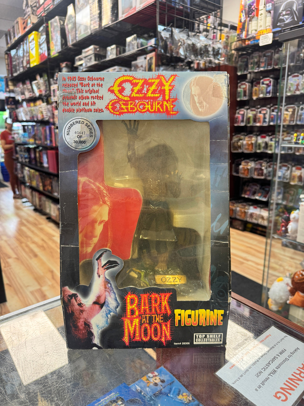 Bark at the Moon Figurine (Ozzy Osbourne, Top Shelf Collectibles) **SEALED** product image 1, provided for visual reference