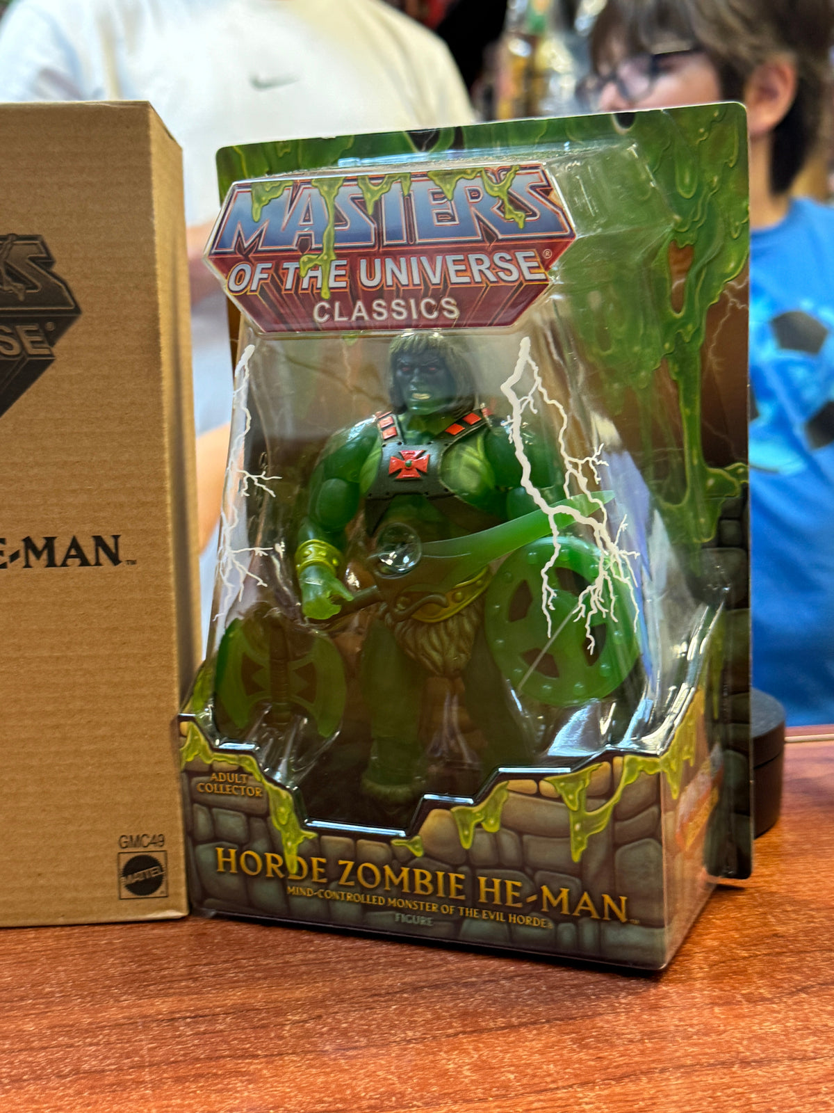 Zombie Slime Pit Heman with Shipper Power Con (MOTU Classics, Mattel) SEALED product image 3, provided for visual reference