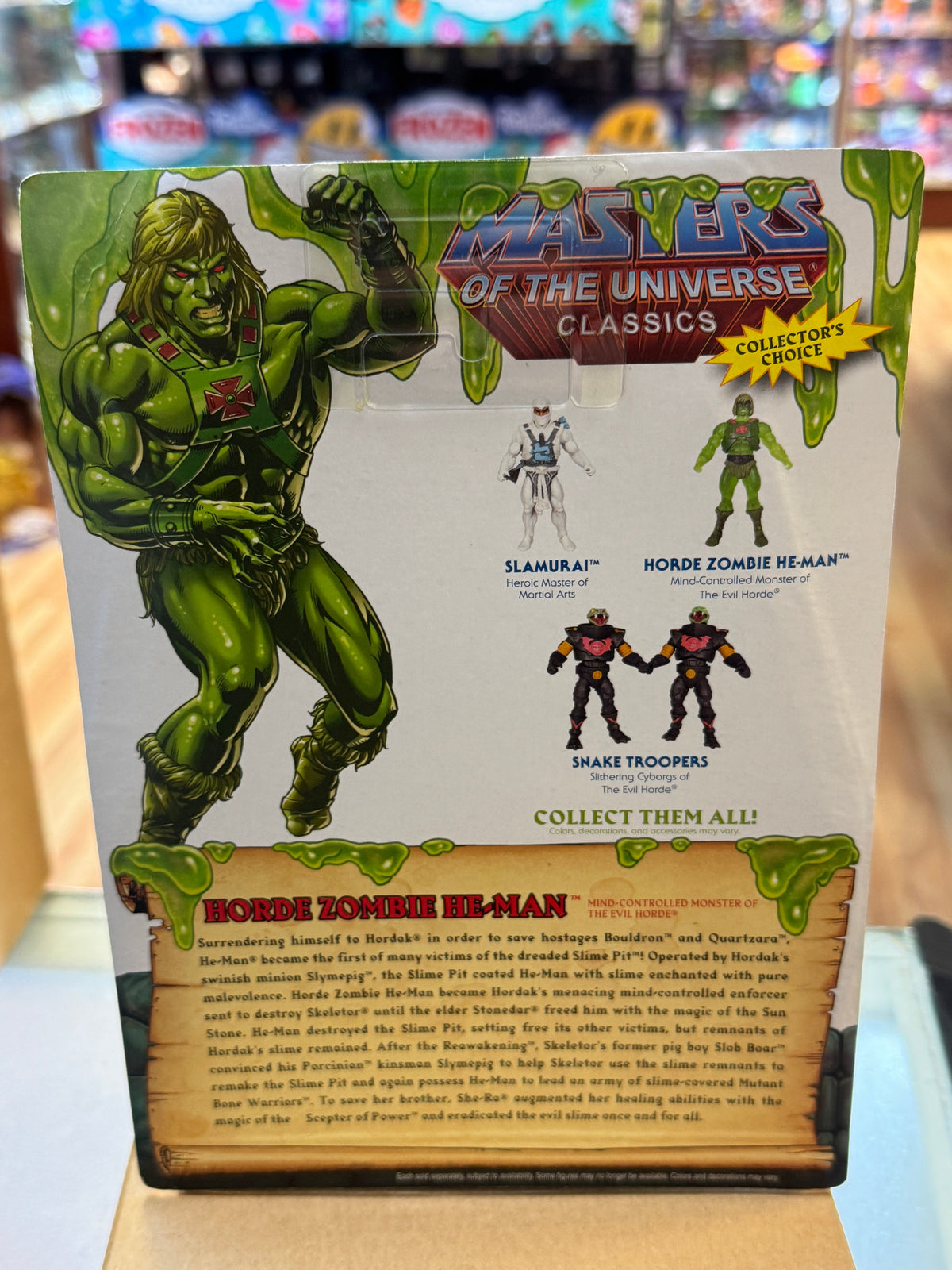 Zombie Slime Pit Heman with Shipper Power Con (MOTU Classics, Mattel) SEALED product image 5, provided for visual reference