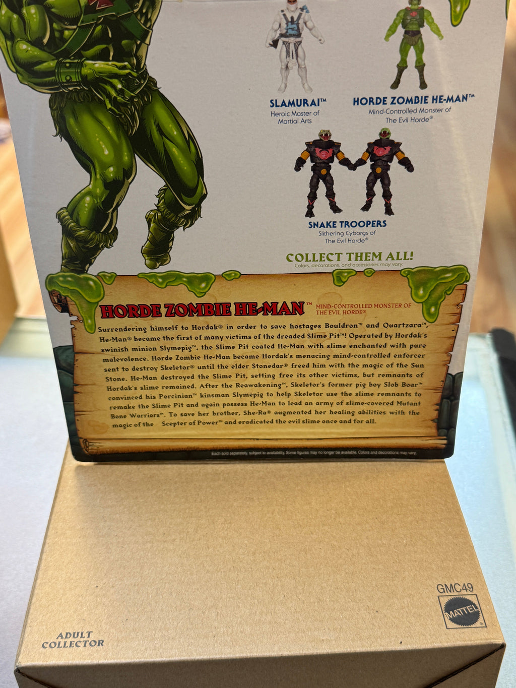 Zombie Slime Pit Heman with Shipper Power Con (MOTU Classics, Mattel) SEALED product image 6, provided for visual reference
