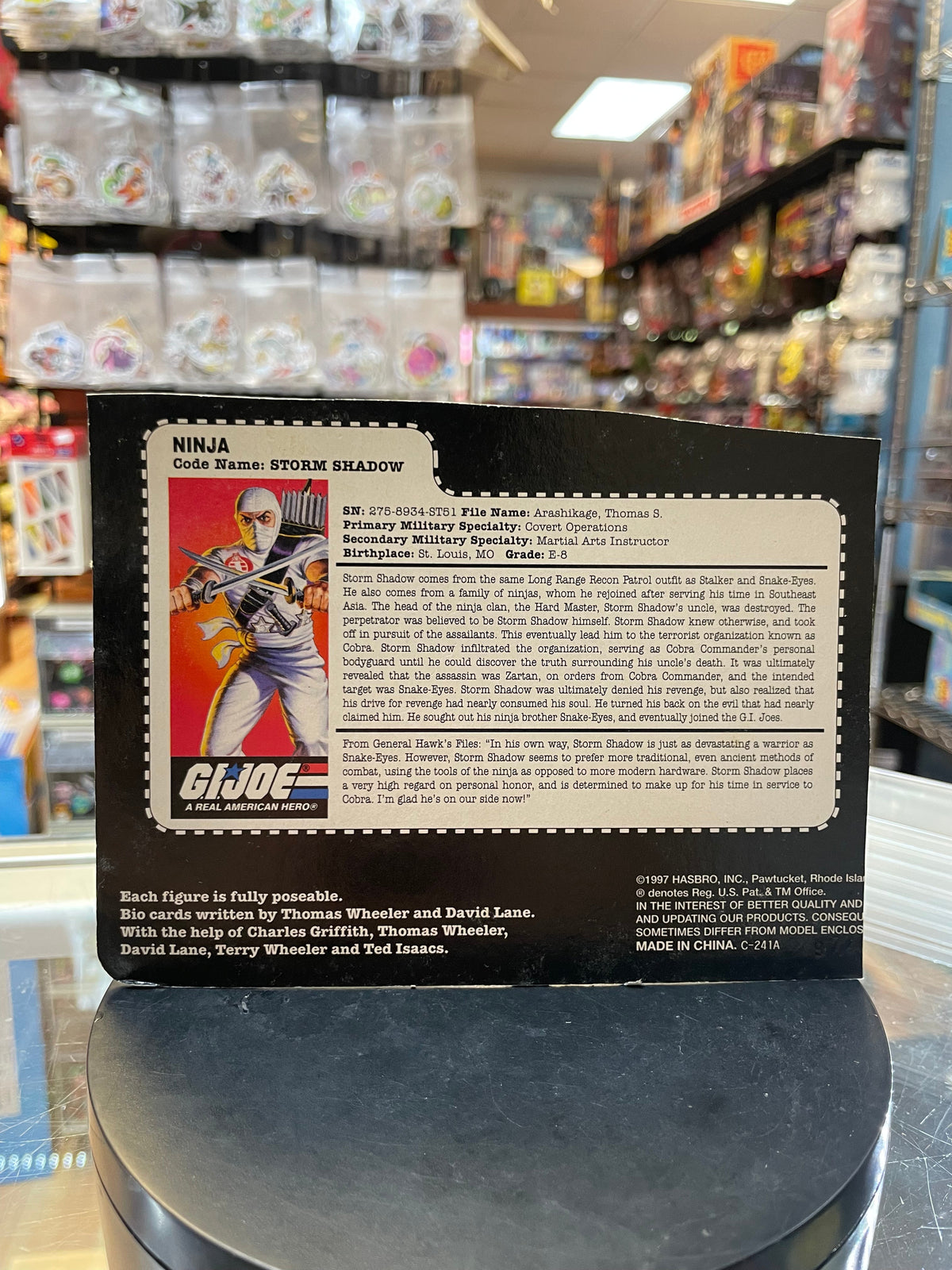 Commando Team Storm Shadow (Vintage GI Joe, Hasbro) **COMPLETE** product image 2, provided for visual reference and product