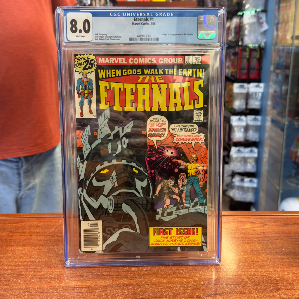 Eternals #1 (Marvel Comics, CGC Graded 8.0 WHITE) product image 1, provided for visual reference and product detail review