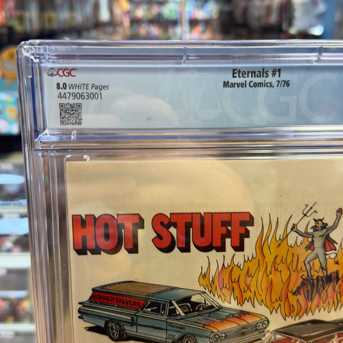 Eternals #1 (Marvel Comics, CGC Graded 8.0 WHITE) product image 3, provided for visual reference and product detail review
