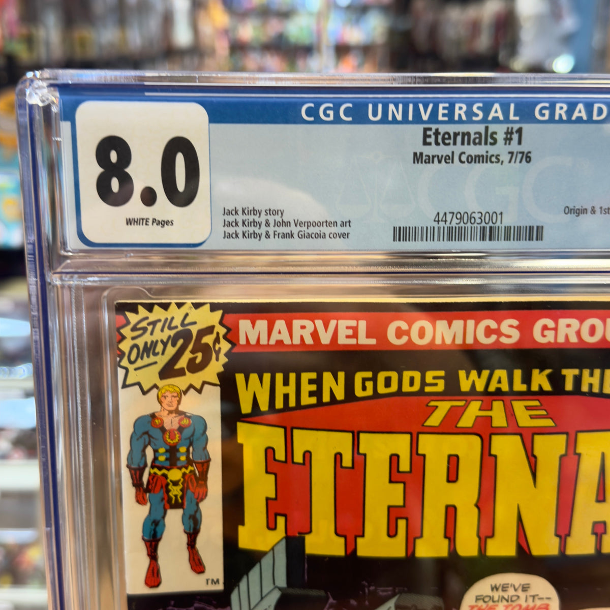 Eternals #1 (Marvel Comics, CGC Graded 8.0 WHITE) product image 4, provided for visual reference and product detail review