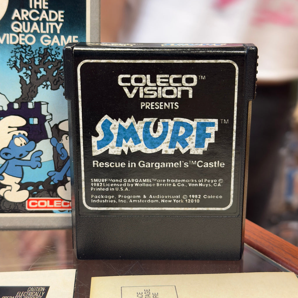 Smurf Rescue in Gargamel's Castle (Colecovision, Video Game) Complete product image 5, provided for visual reference and