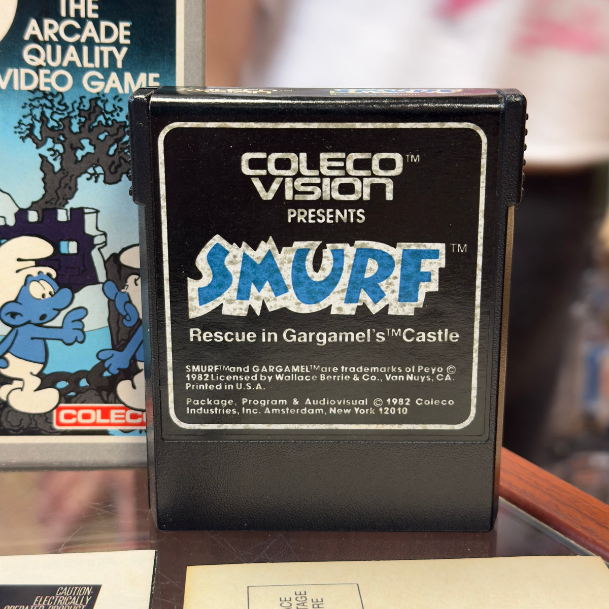 Smurf Rescue in Gargamel's Castle (Colecovision, Video Game) Complete product image 5, provided for visual reference and