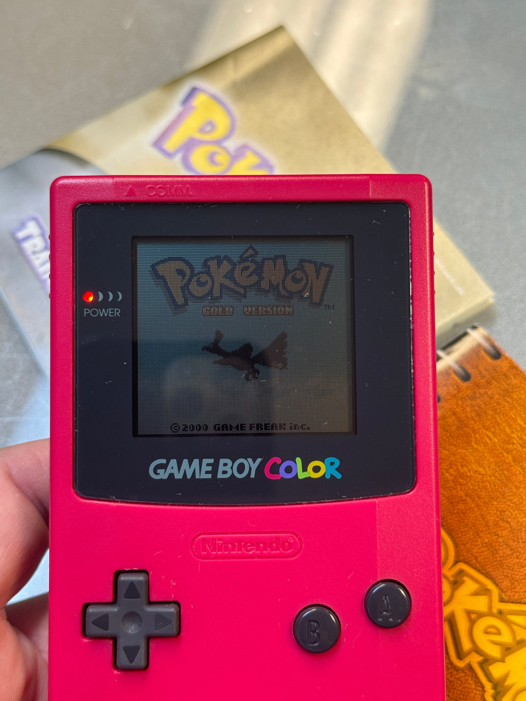 Pokemon Gold with Manuals (Nintendo Gameboy, Video Game) Tested Working product image 5, provided for visual reference and