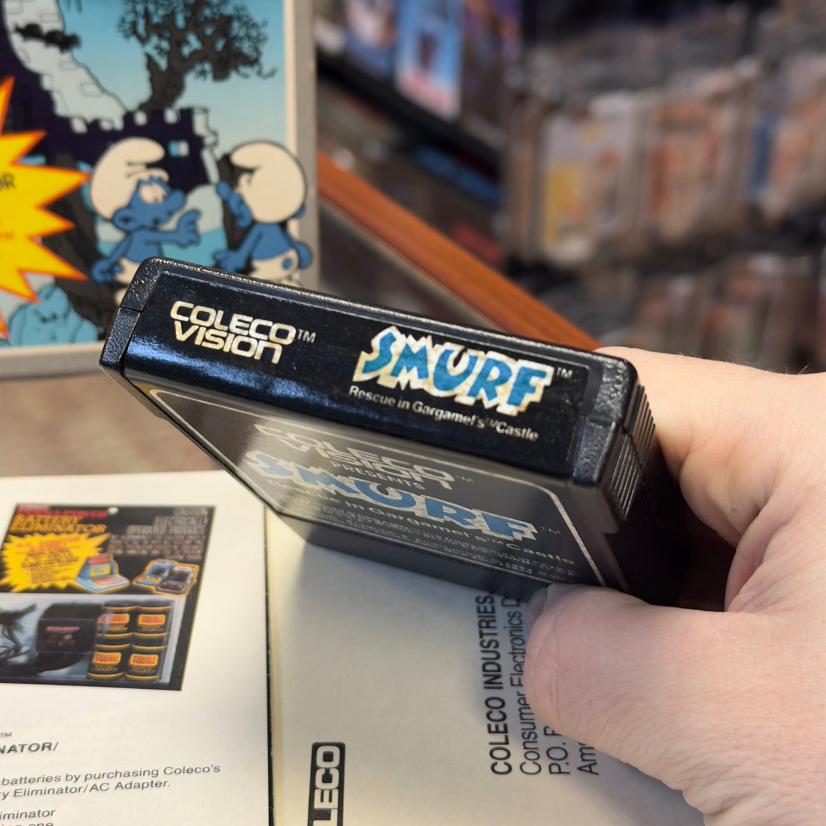 Smurf Rescue in Gargamel's Castle (Colecovision, Video Game) Complete product image 7, provided for visual reference and