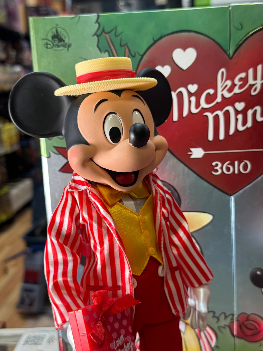 Mickey & Minnie Mouse 12" Doll LE (Disney World, Valentines Day) **OPEN BOX** product image 2, provided for visual reference