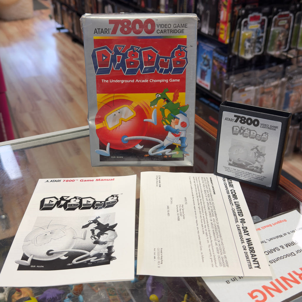 Dig Dug (Atari 7800, Video Game) Complete product image 2, provided for visual reference and product detail review
