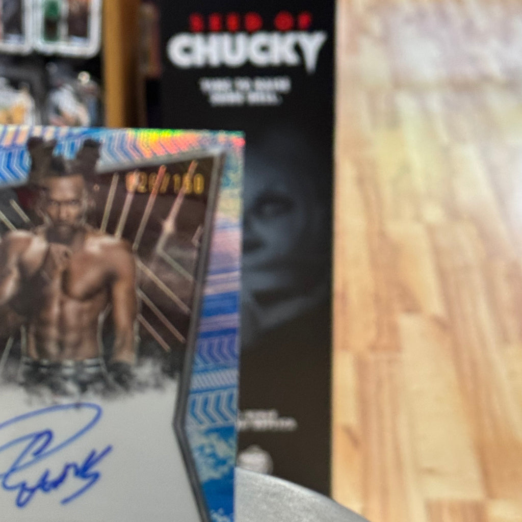 Je'Von Evans NXT Blue Refractor Autograph Card (WWE, Topps Chrome) product image 4, provided for visual reference and
