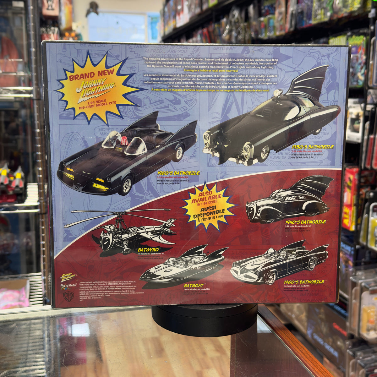 Batmobile/Batplane 2 Pack Model Kit (Batman, Playing Mantis) Sealed product image 3, provided for visual reference and