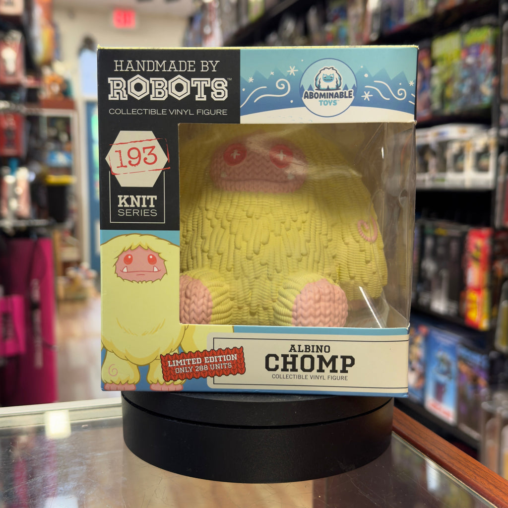 Albino Chomp Knit Series (Handmade By Robots, Abominable Toys) Sealed product image 1, provided for visual reference and