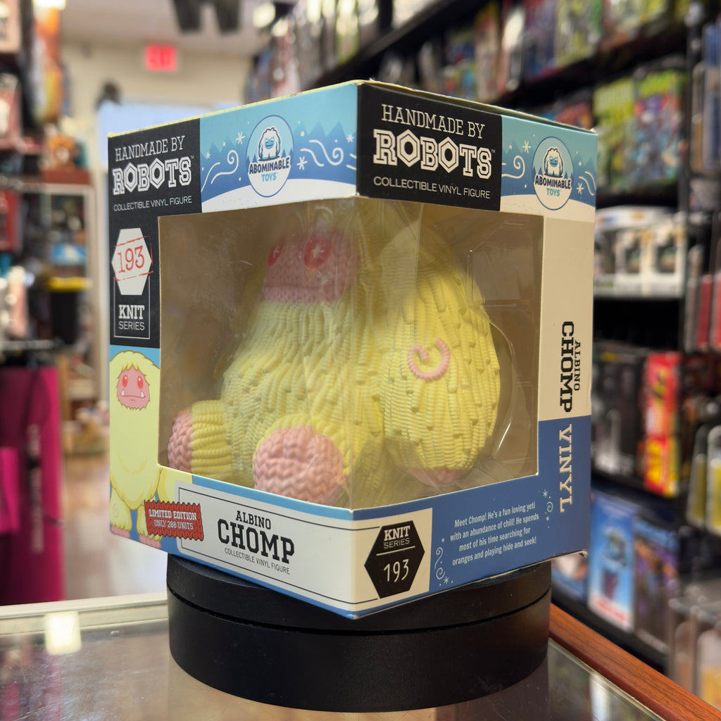 Albino Chomp Knit Series (Handmade By Robots, Abominable Toys) Sealed product image 5, provided for visual reference and