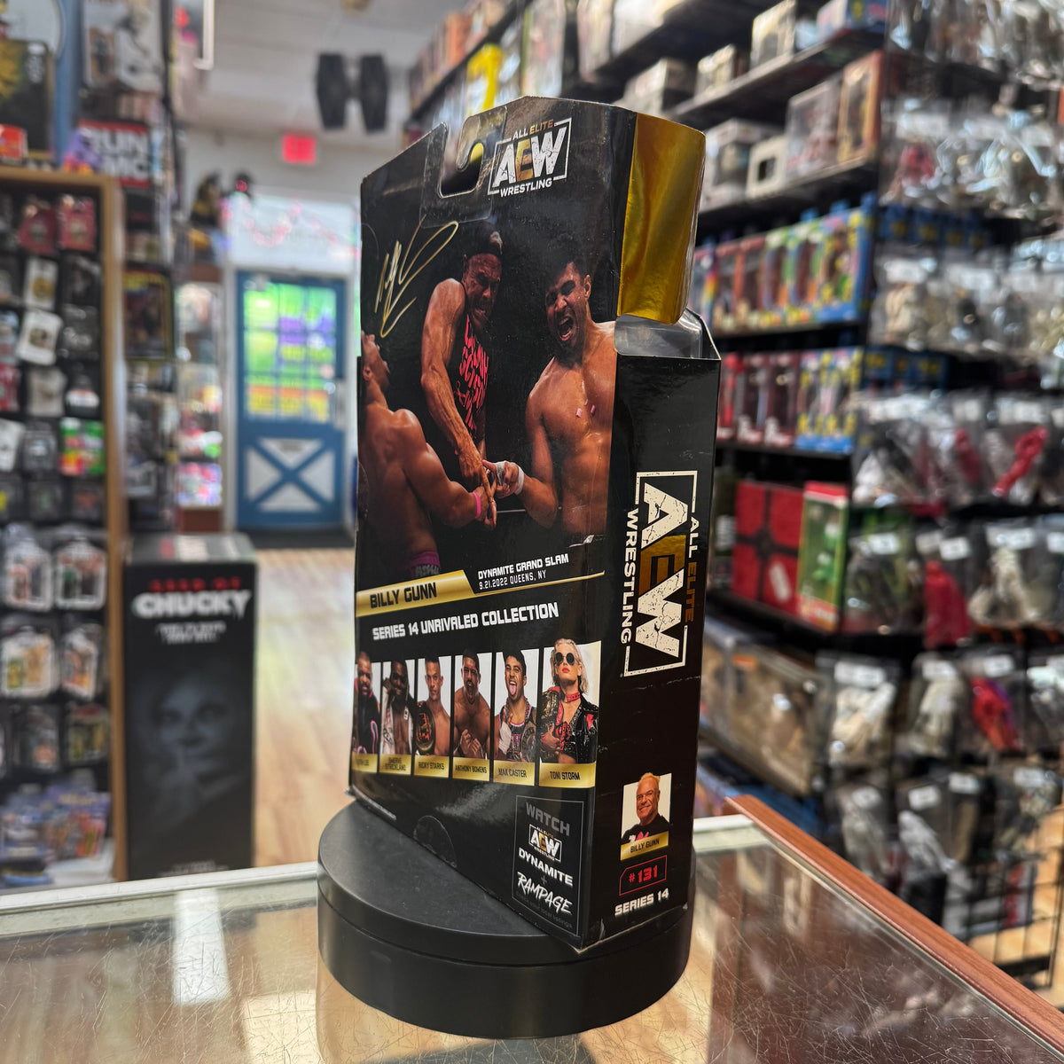 Billy Gunn -CHASE- #131 (AEW All Elite Wrestling, Jazwares) **SEALED** product image 4, provided for visual reference and