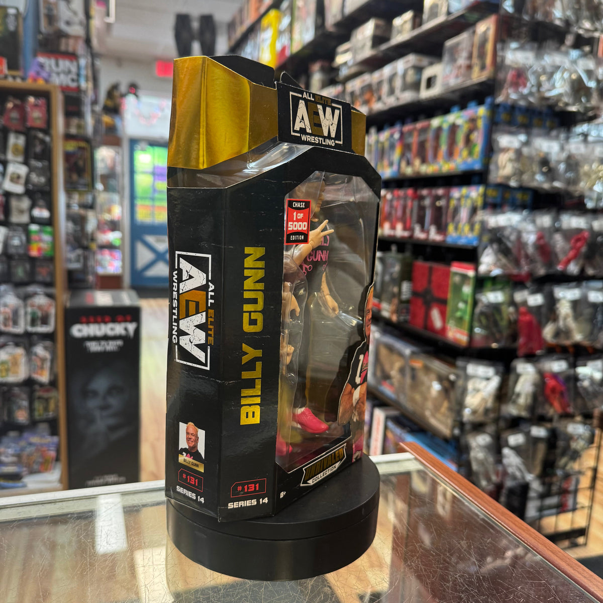 Billy Gunn -CHASE- #131 (AEW All Elite Wrestling, Jazwares) **SEALED** product image 5, provided for visual reference and