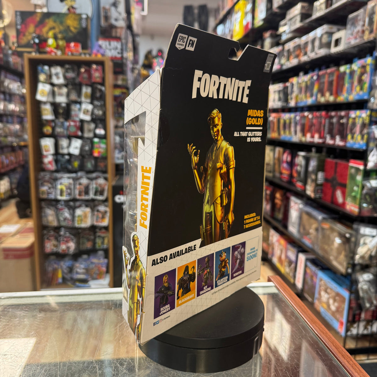 Gold Midas Legendary Series -Target- (Fortnite, Jazwares) **SEALED** product image 3, provided for visual reference and