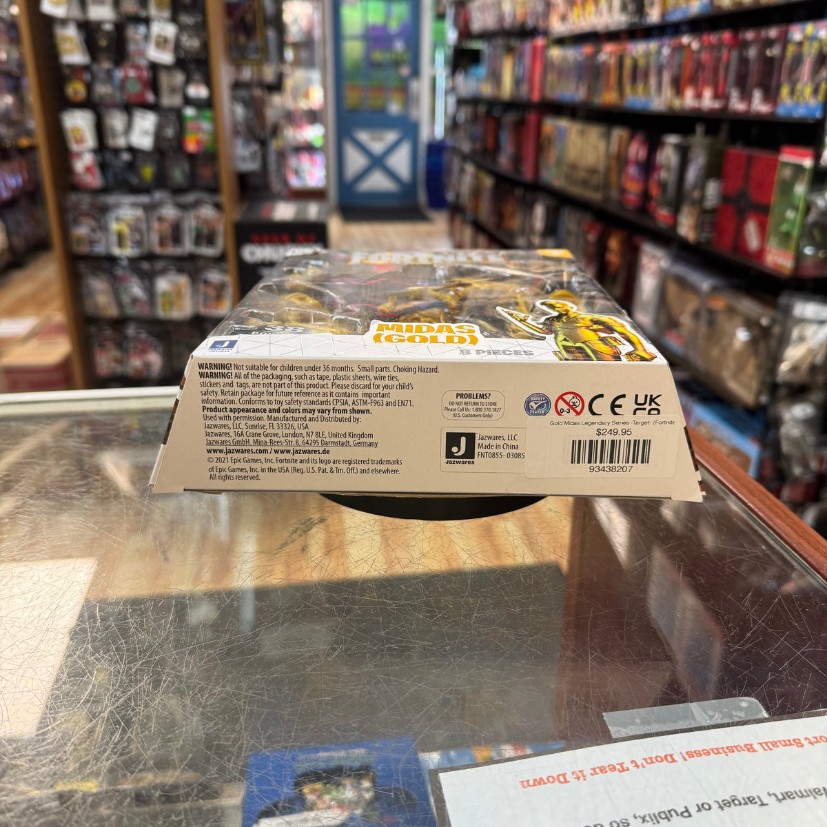 Gold Midas Legendary Series -Target- (Fortnite, Jazwares) **SEALED** product image 7, provided for visual reference and