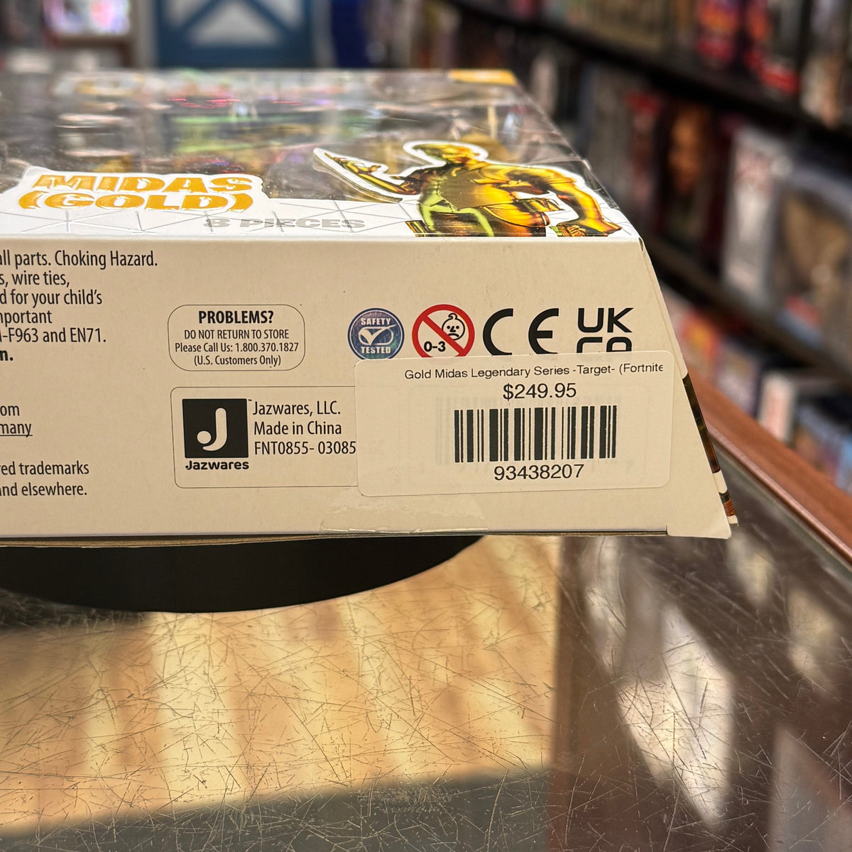 Gold Midas Legendary Series -Target- (Fortnite, Jazwares) **SEALED** product image 8, provided for visual reference and