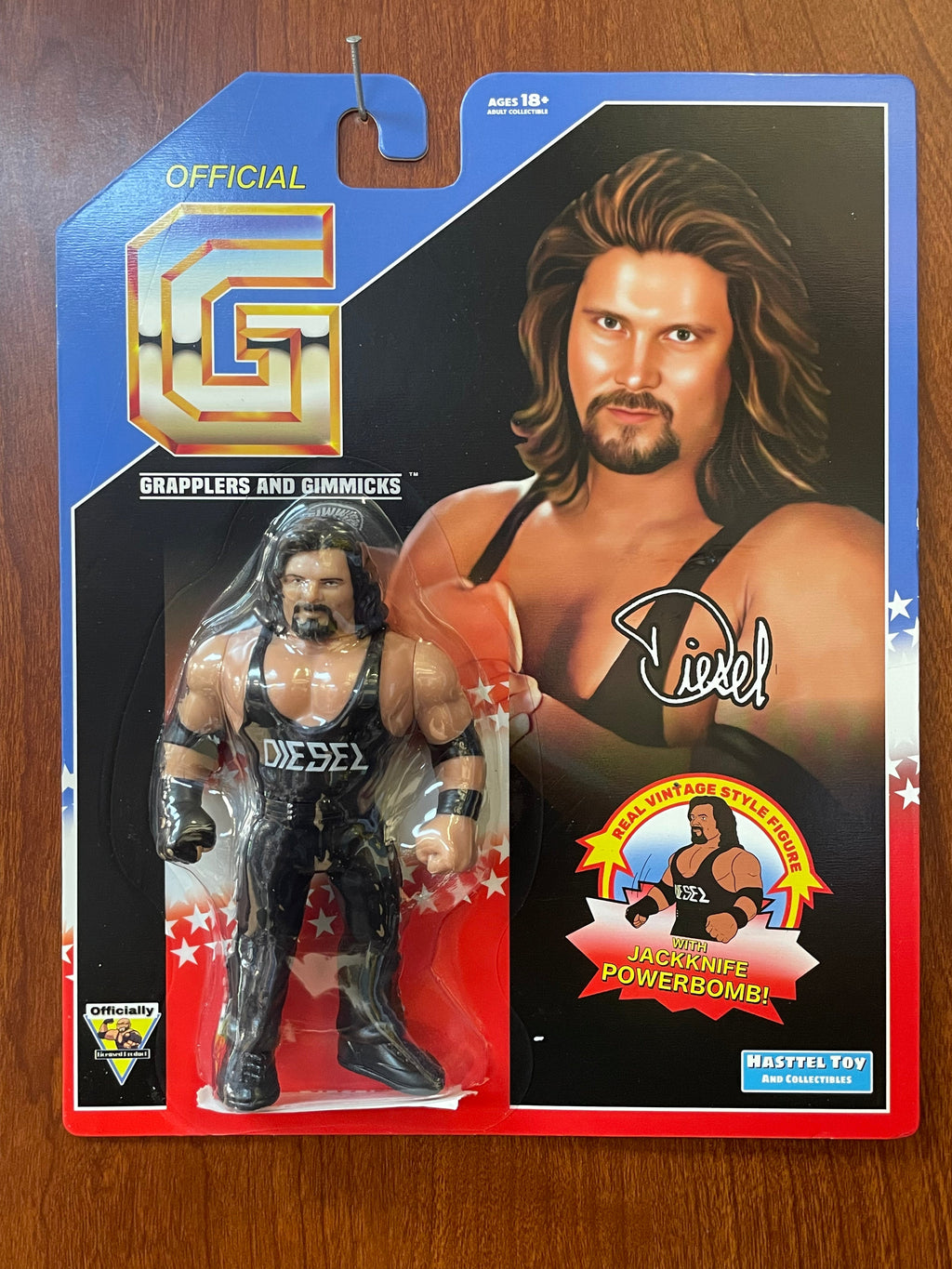 Kevin Nash As Diesel '95 (Grapplers & Gimmicks WWF, Hasttel Toys) product image 3, provided for visual reference and product