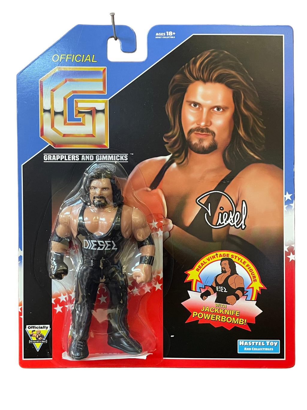 Kevin Nash As Diesel '95 (Grapplers & Gimmicks WWF, Hasttel Toys) product image 1, provided for visual reference and product