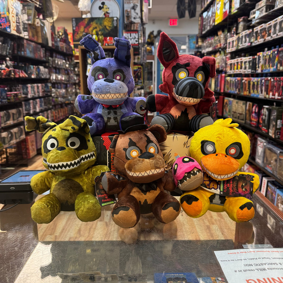 Nightmare Animatronics Full Set of 5 (Five Nights at Freddys, Jazwares) **SEALED** product image 1, provided for visual