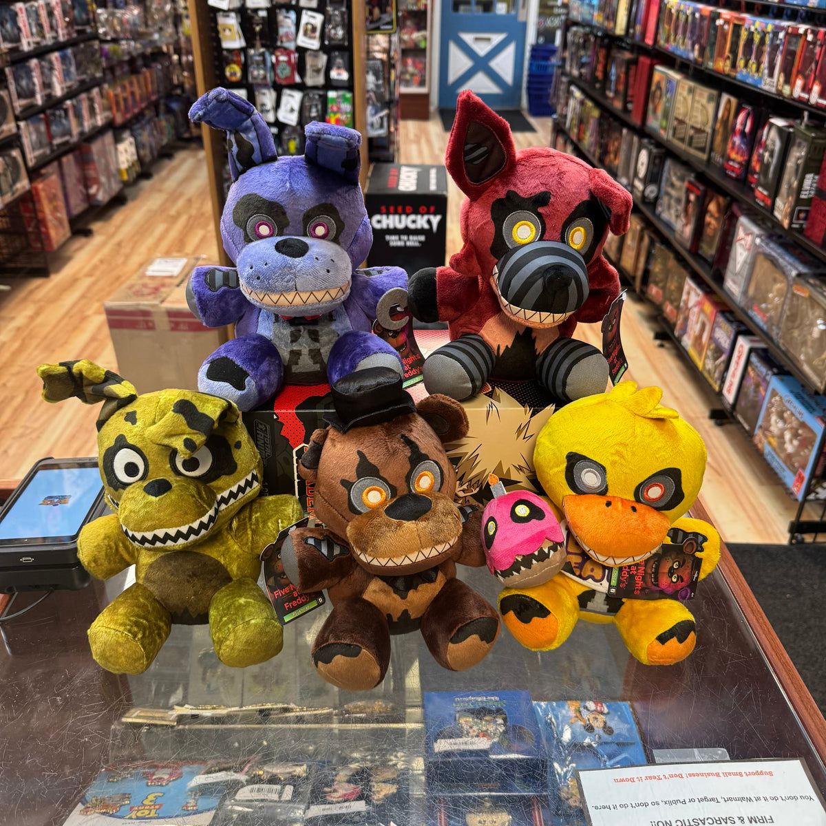 Nightmare Animatronics Full Set of 5 (Five Nights at Freddys, Jazwares) **SEALED** product image 2, provided for visual