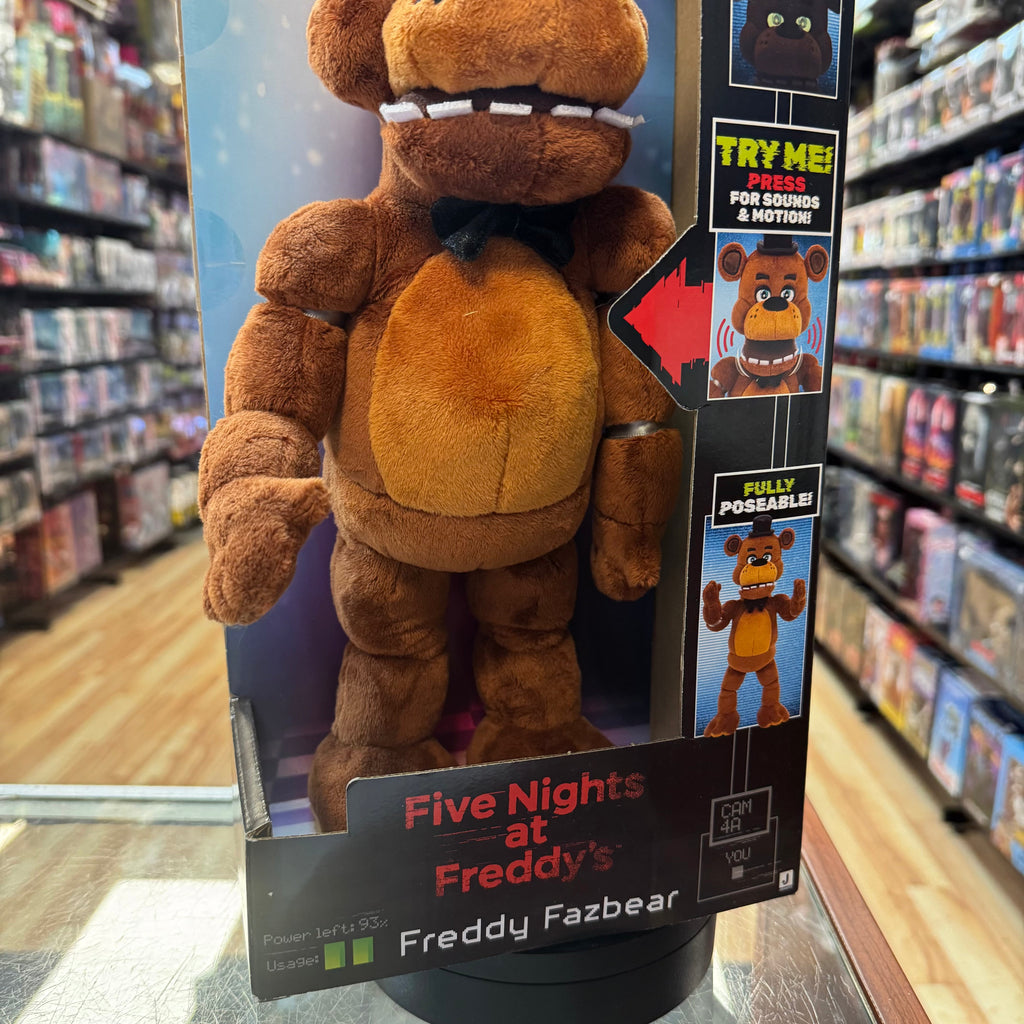 Classic Freddy Glow in The Dark Eyes Poseable 14" Plush (Five Nights at Freddys, Jazwares) *SEALED* product image 7,