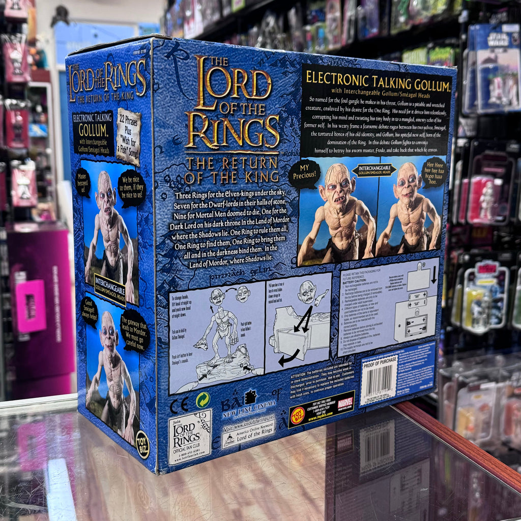 Electronic Talking Gollum (Lord of the Rings, ToyBiz) Open Box product image 3, provided for visual reference and product