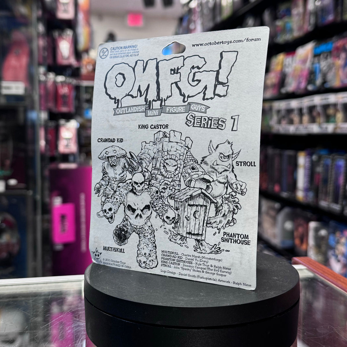 OMFG Mini Figure Series 1 (Omfg Muscle Men KO, October Toys) Sealed product image 4, provided for visual reference and