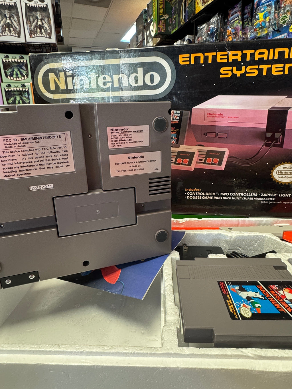 Boxed NES Action Set (Vintage Nintendo, Video Game) COMPLETE & TESTED product image 2, provided for visual reference and