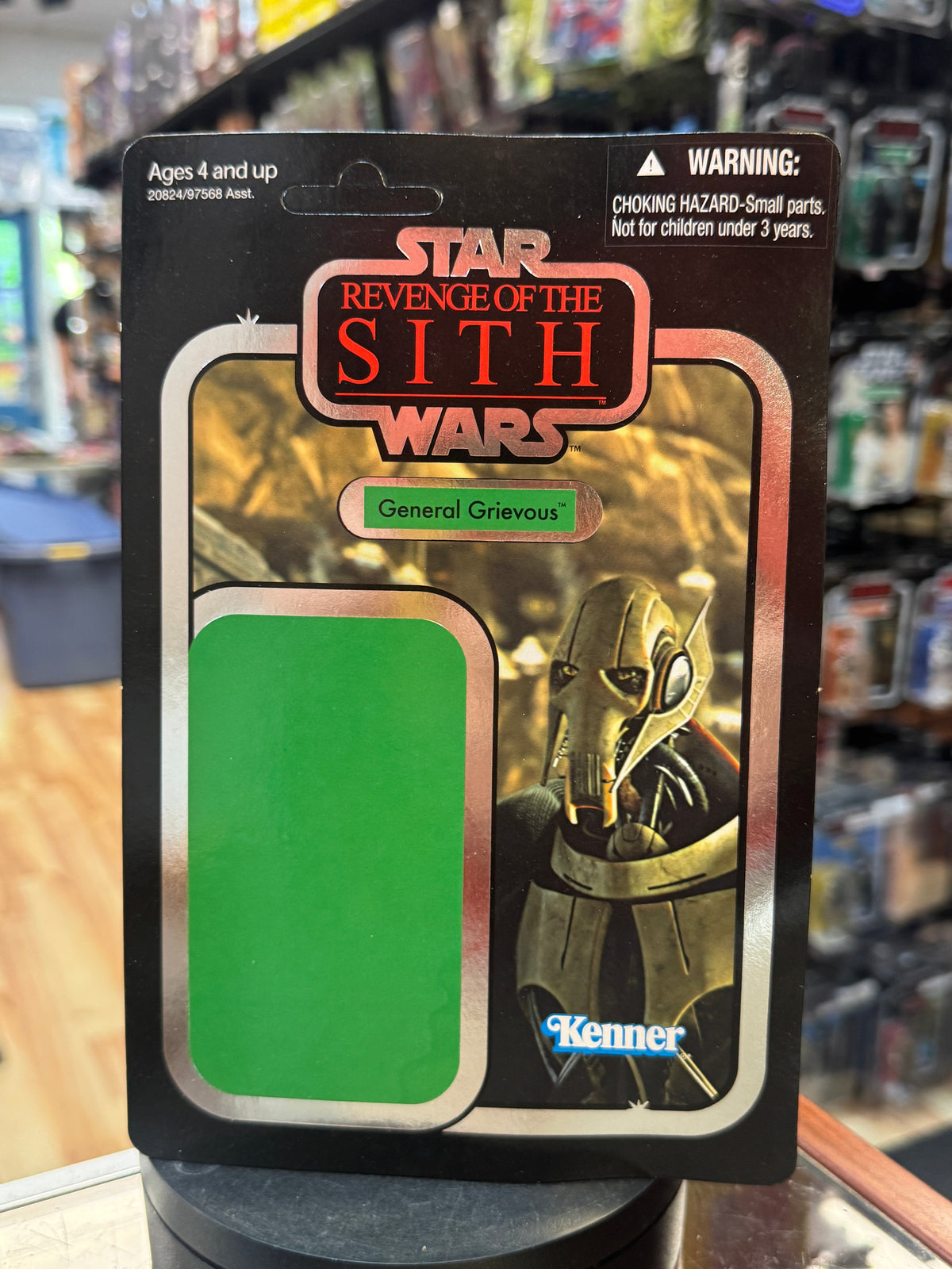 General Grievous Sith Proof Foil Card (Star Wars Vintage Collection, Hasbro) product image 1, provided for visual reference