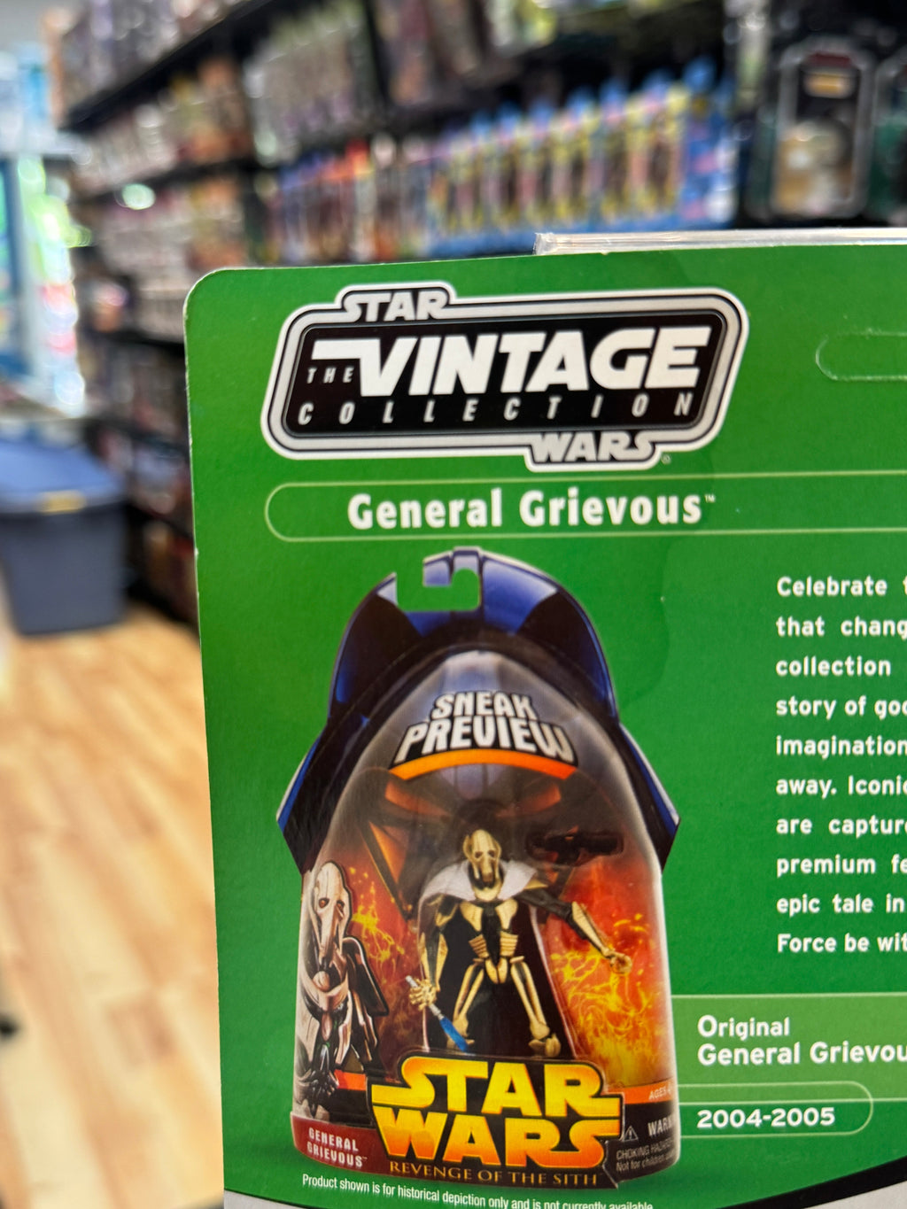 General Grievous Sith Proof Foil Card (Star Wars Vintage Collection, Hasbro) product image 5, provided for visual reference