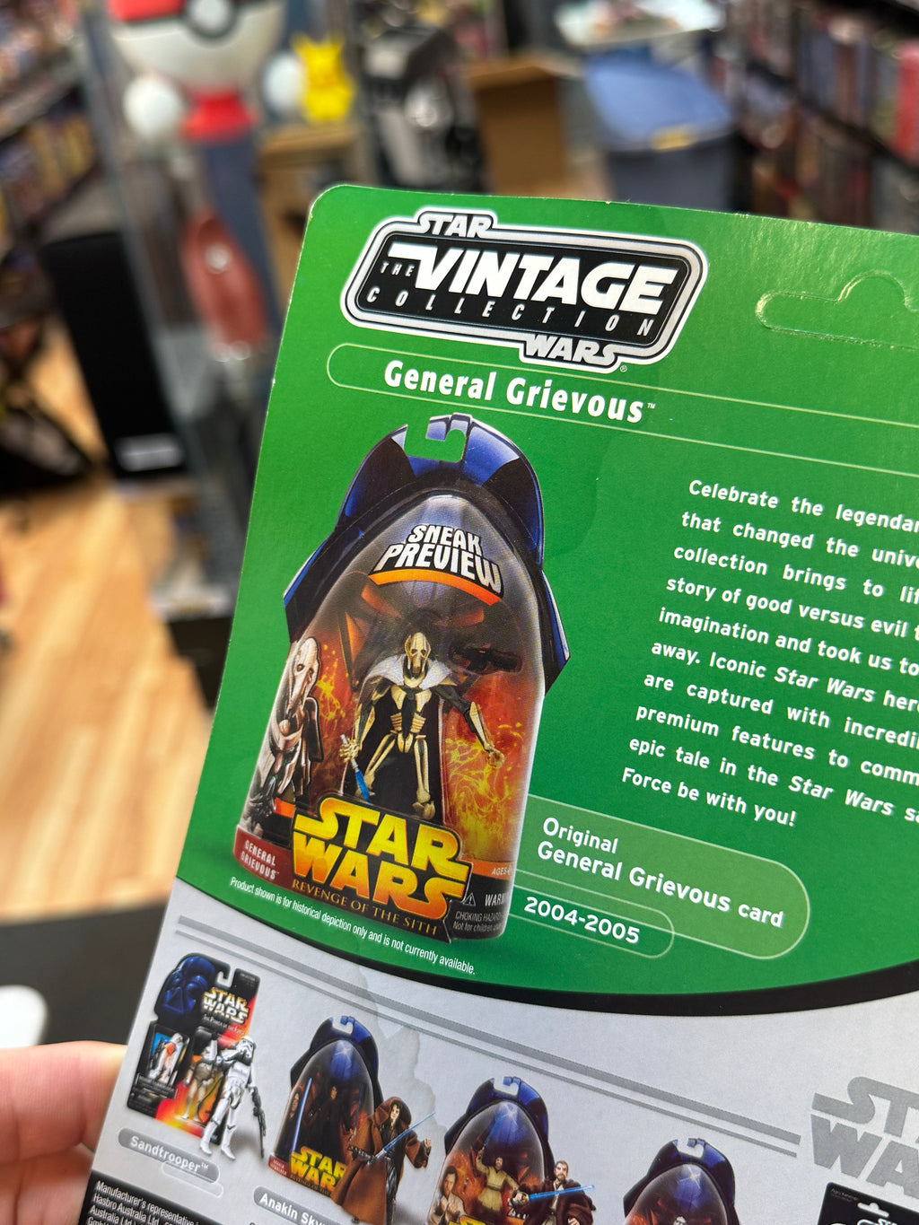 General Grievous Sith Proof Foil Card (Star Wars Vintage Collection, Hasbro) product image 2, provided for visual reference